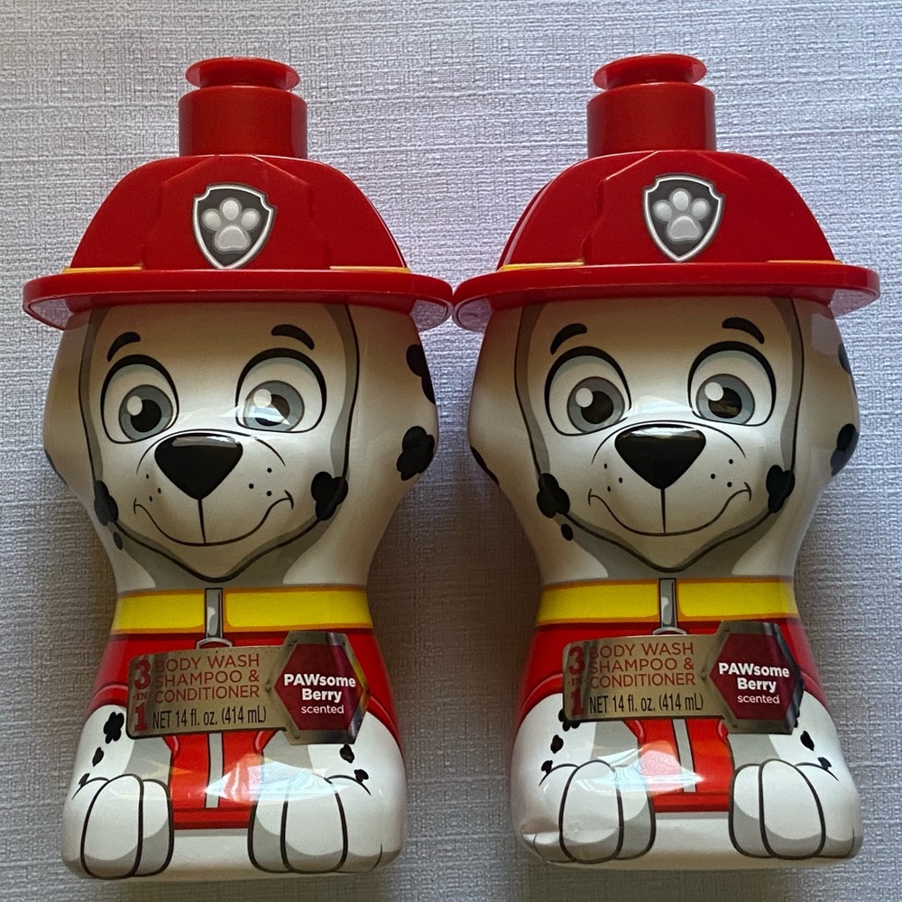 Nickelodeon Paw Patrol 3-in-1 Shampoo, Conditioner, & Body Wash-2 Bottles